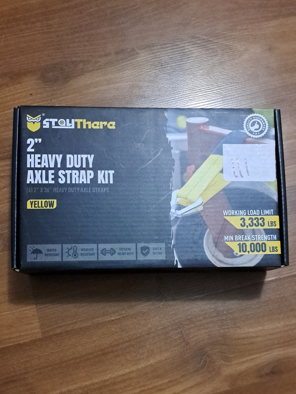2" Heavy Duty Axle Strap Kit - Yellow